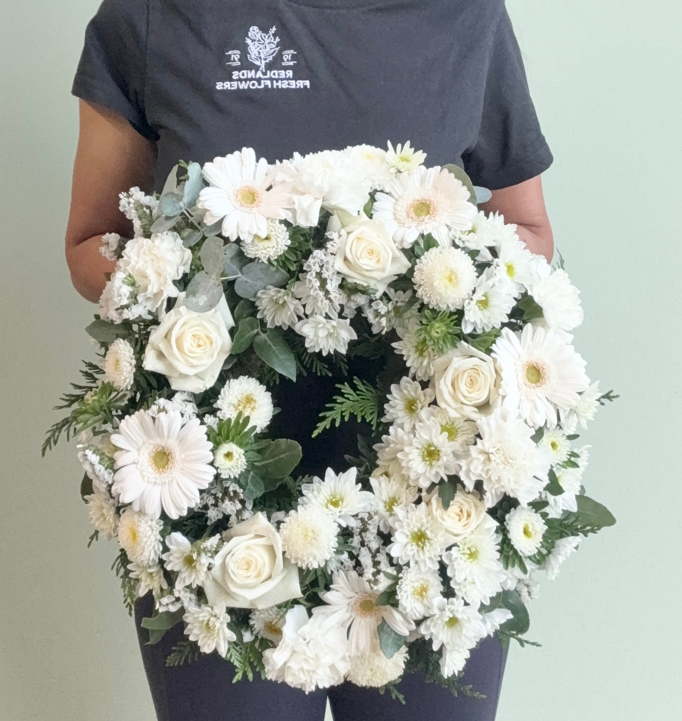 Classic White Tribute Wreath